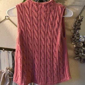 Mock neck vintage sleeveless sweater